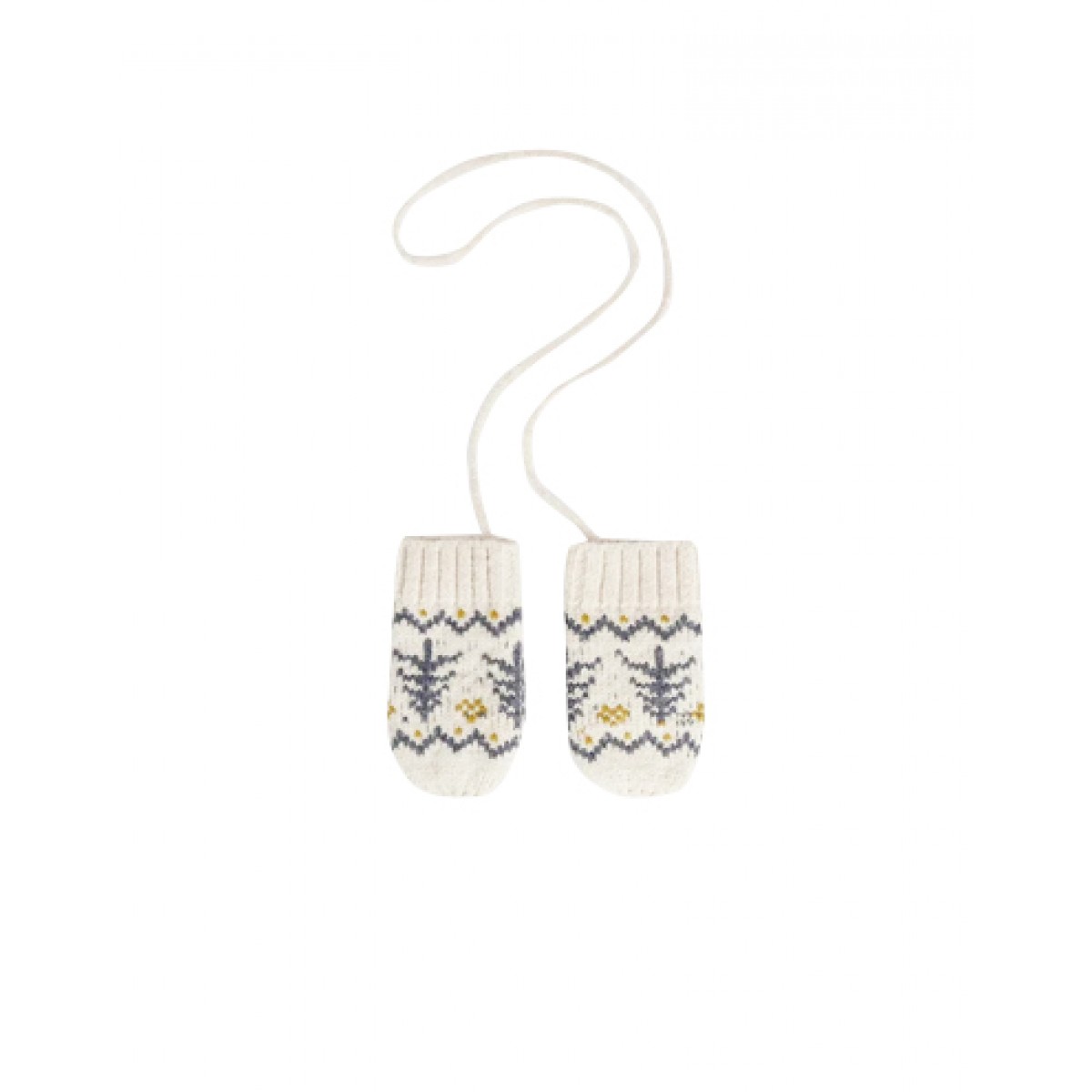 Thuri baby mittens with Jacquard pattern