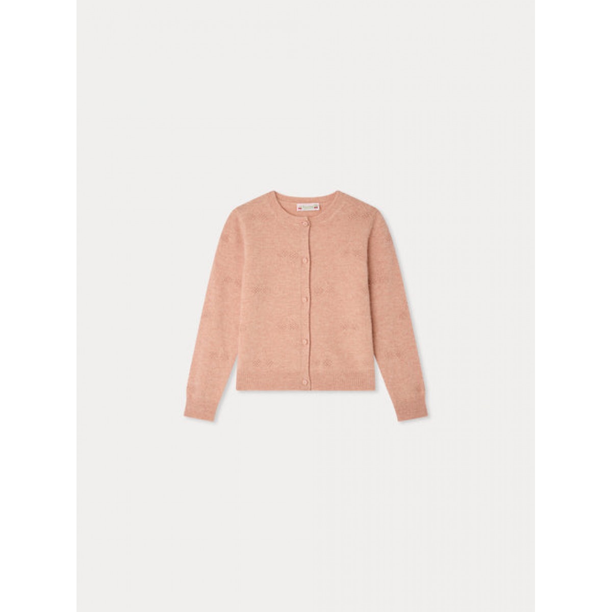 Knitted cardigan with cherries