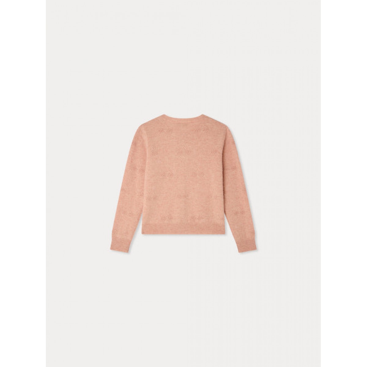 Knitted cardigan with cherries
