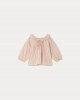 Striped blouse with embroidery
