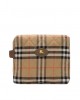 Beige and brown EKD-plaque checked changing bag