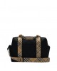 Check trim quilted nylon baby changing bag