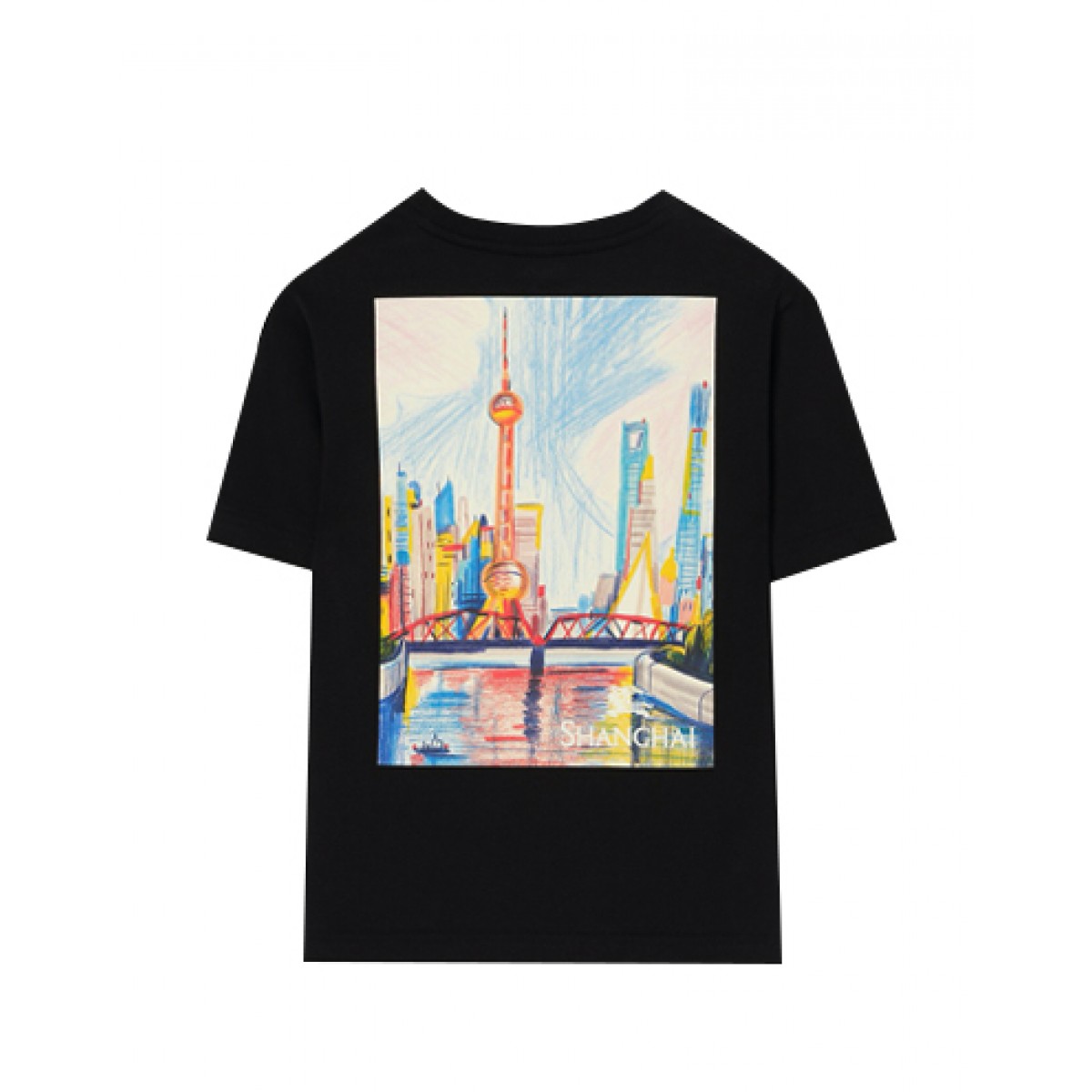 Shanghai bear cotton T-shirt