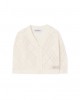 Check cashmere two-piece set
