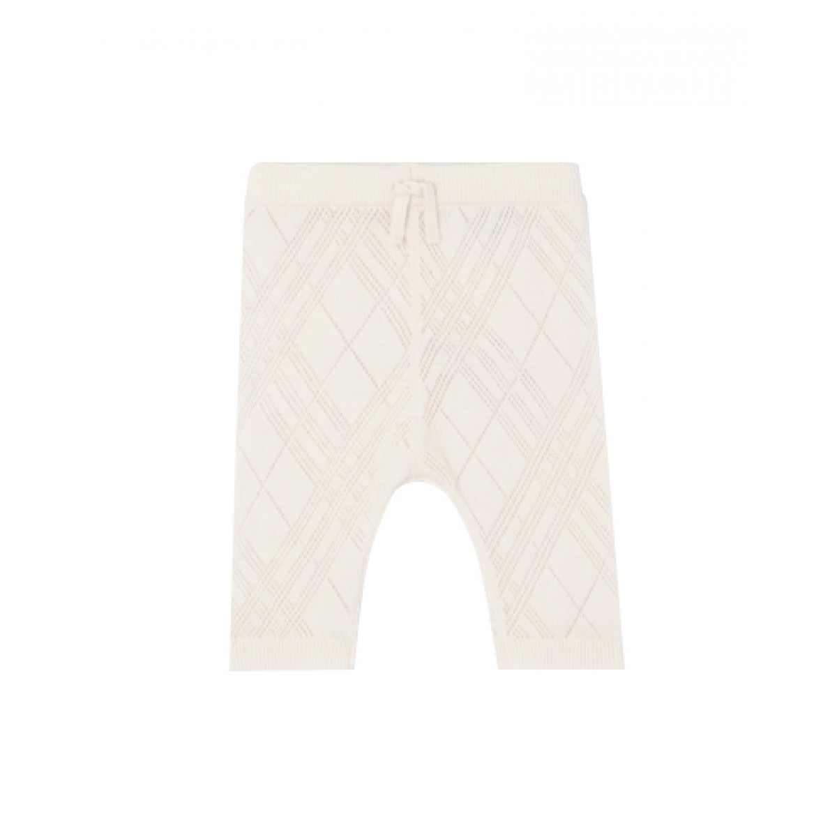 Check cashmere two-piece set