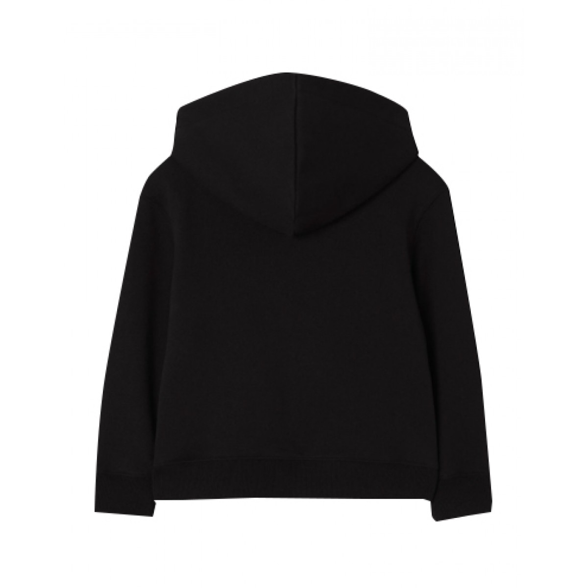Black Check Knight Detail zip-up hoodie