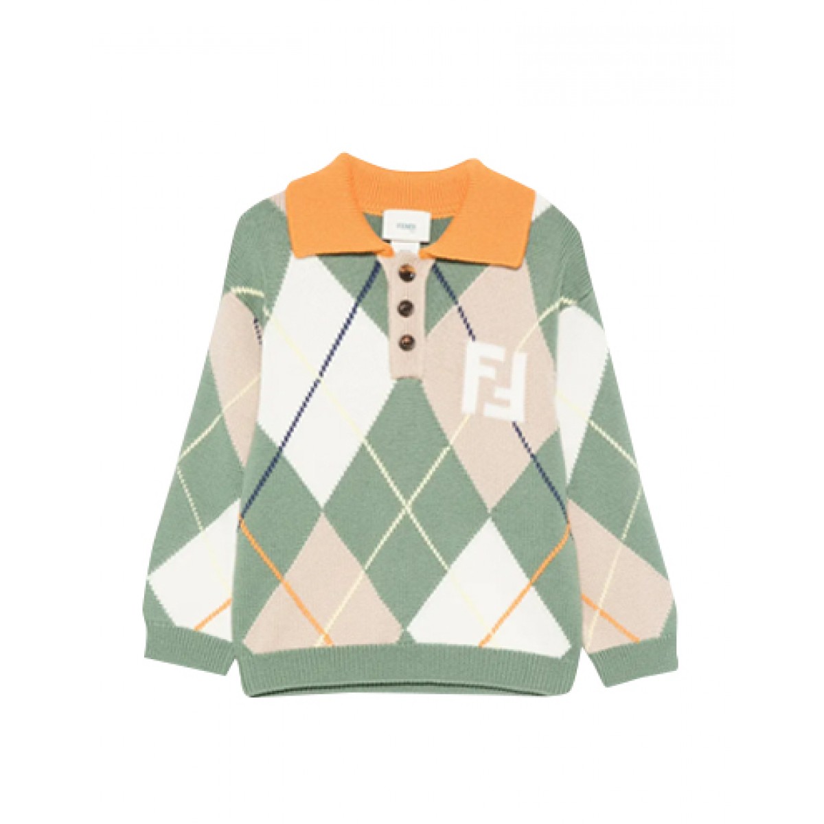 FF-logo long-sleeve wool sweater
