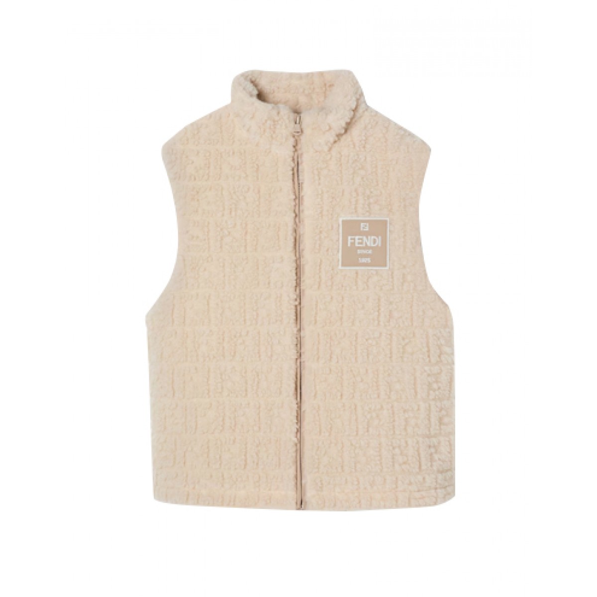 Junior teddy-effect wool gilet