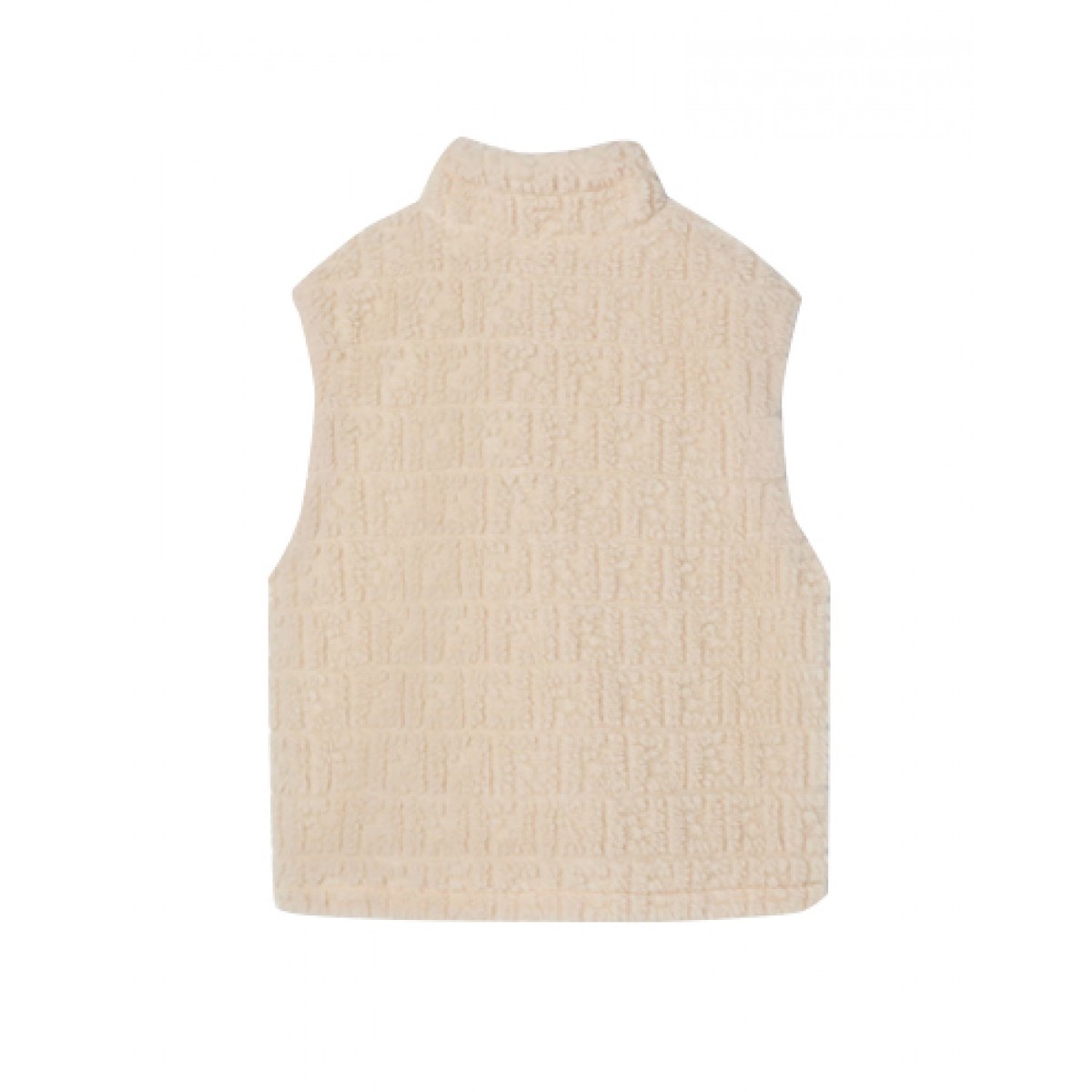 Junior teddy-effect wool gilet