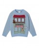Jumper with a colourful 3D mascot
