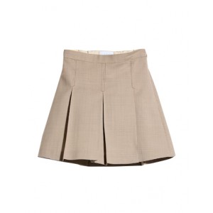 Chevron wool skirt