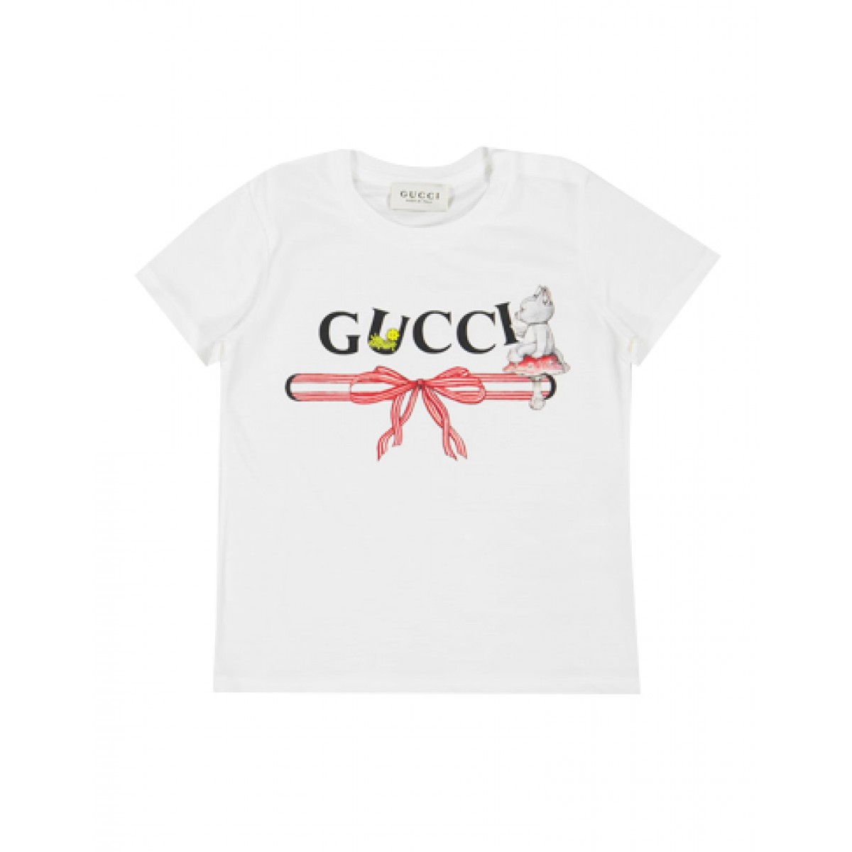 Baby cotton T-shirt with logo print