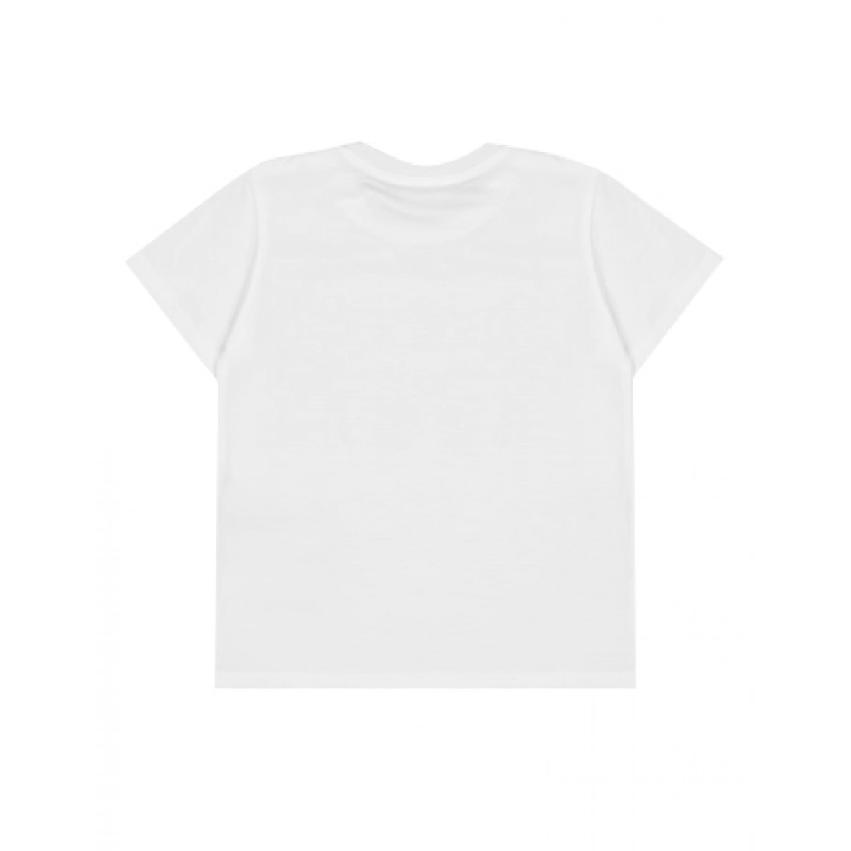 Baby cotton T-shirt with logo print
