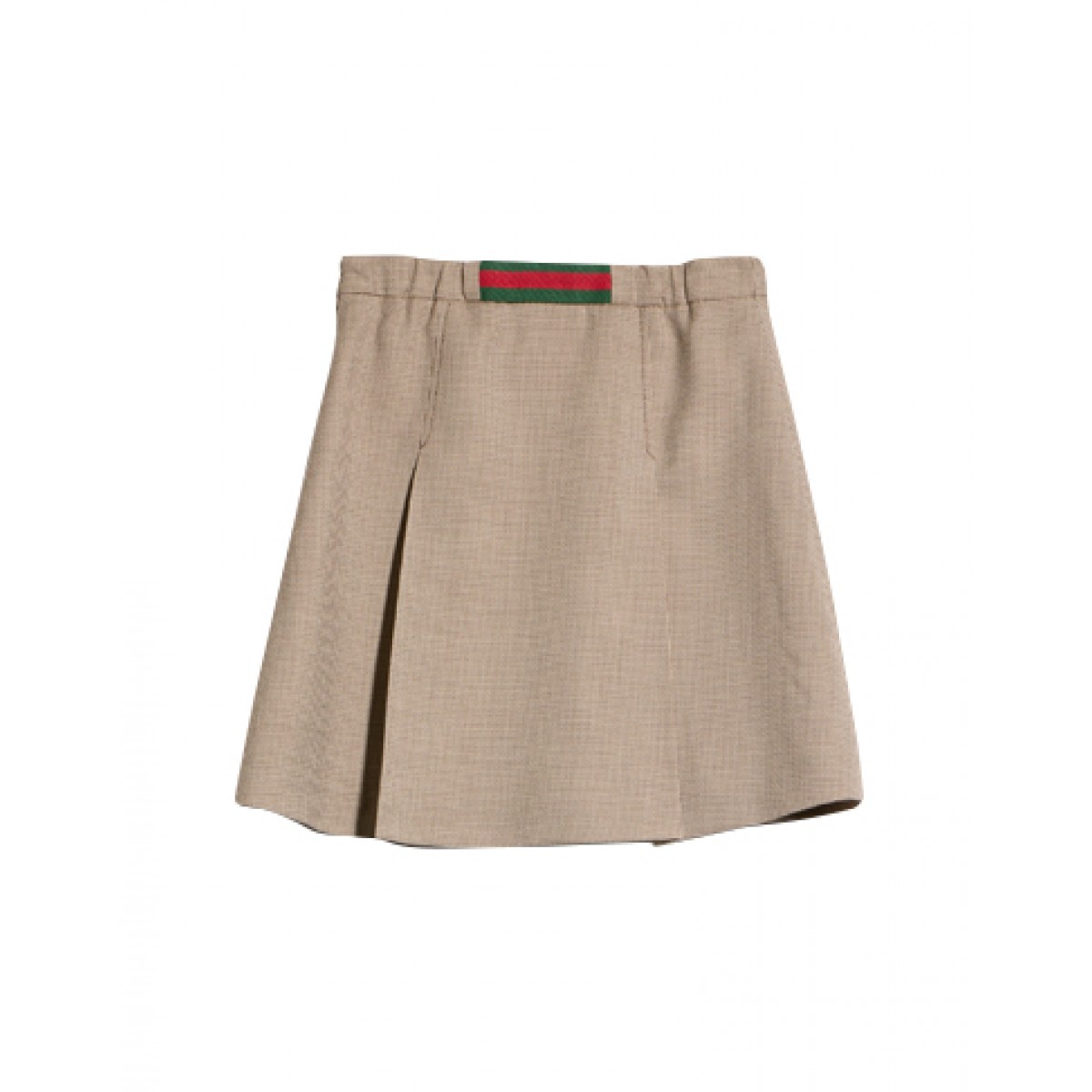 Chevron wool skirt