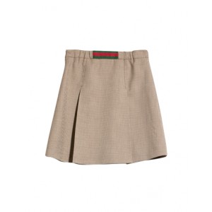 Chevron wool skirt