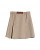 Chevron wool skirt