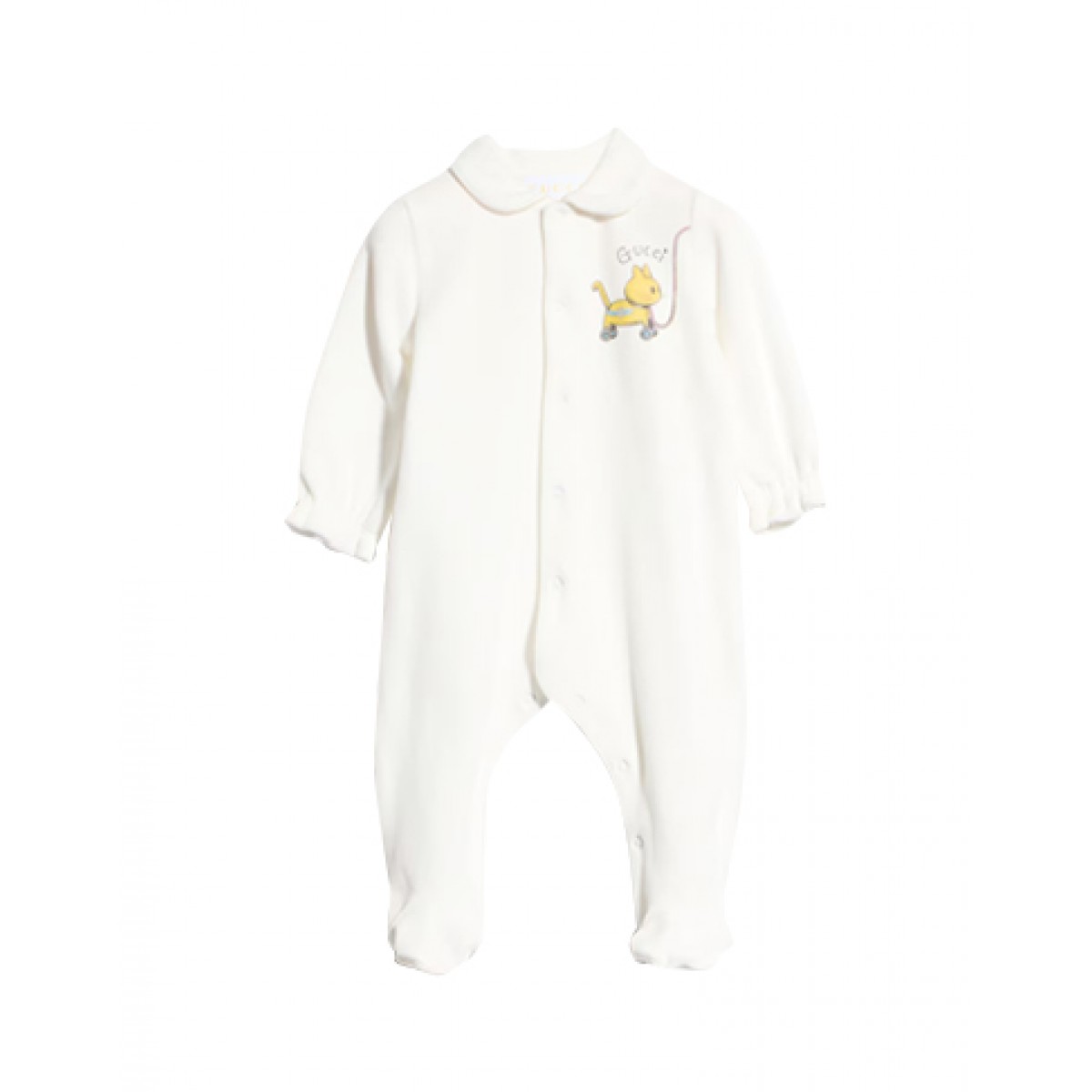 Baby chenille one-piece with print
