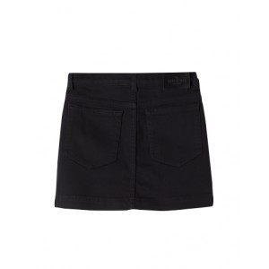 Horsebit denim miniskirt