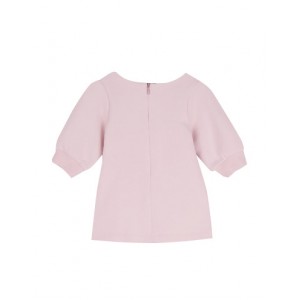 Pink floral-print cotton dress