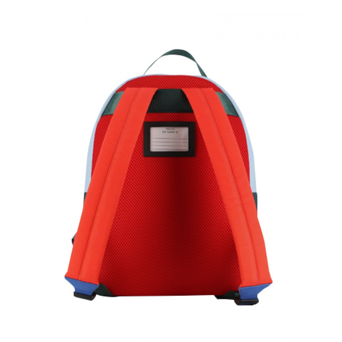 Blue graphic-print backpack