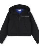 Cozy zip-up hooded cardigan