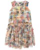 Printed tulle dress