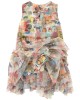 Printed tulle dress