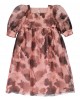 Pink silk organza dress