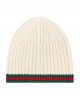 Baby wool hat in white