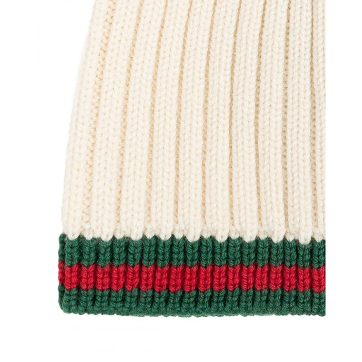 Baby wool hat in white