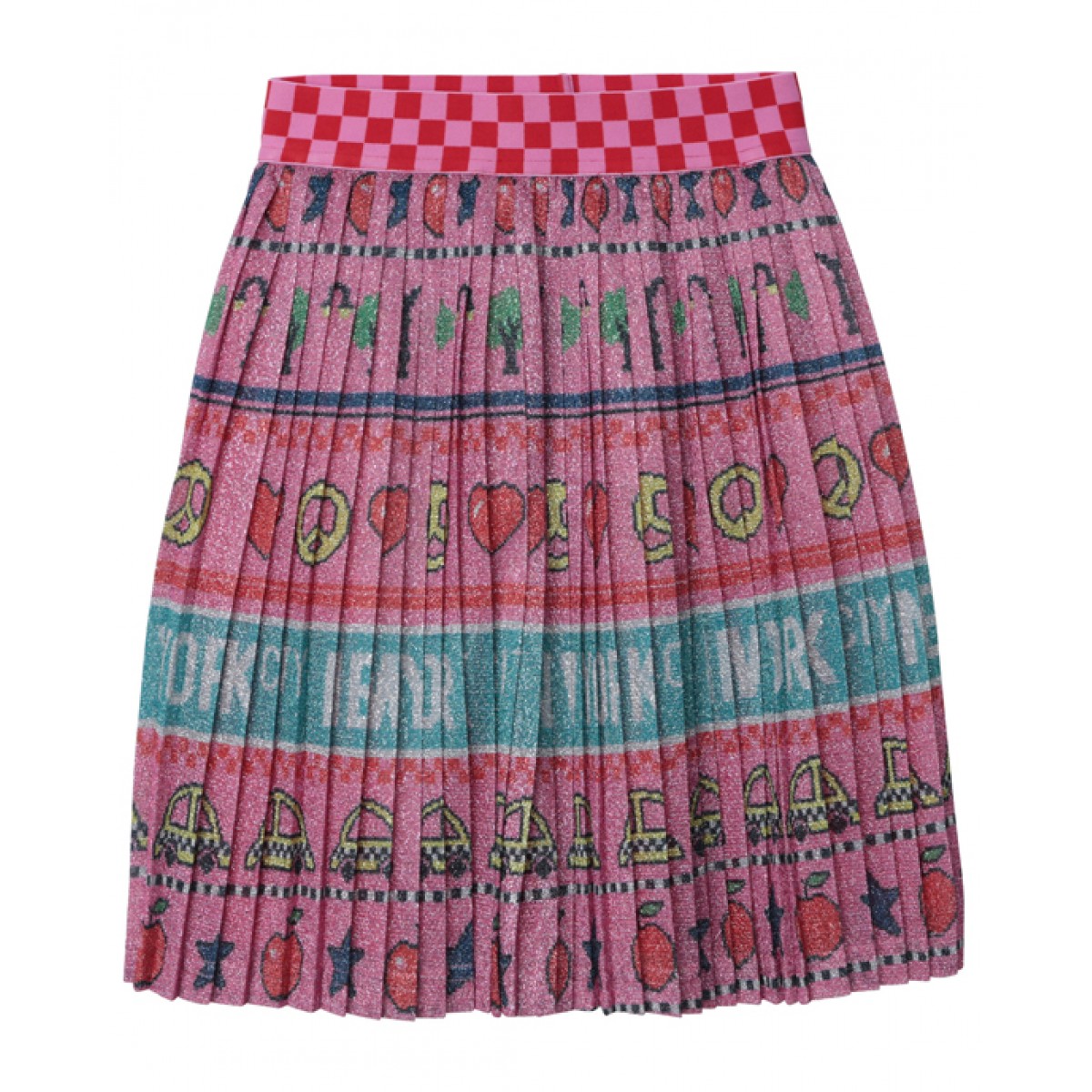 Pleated lurex dress