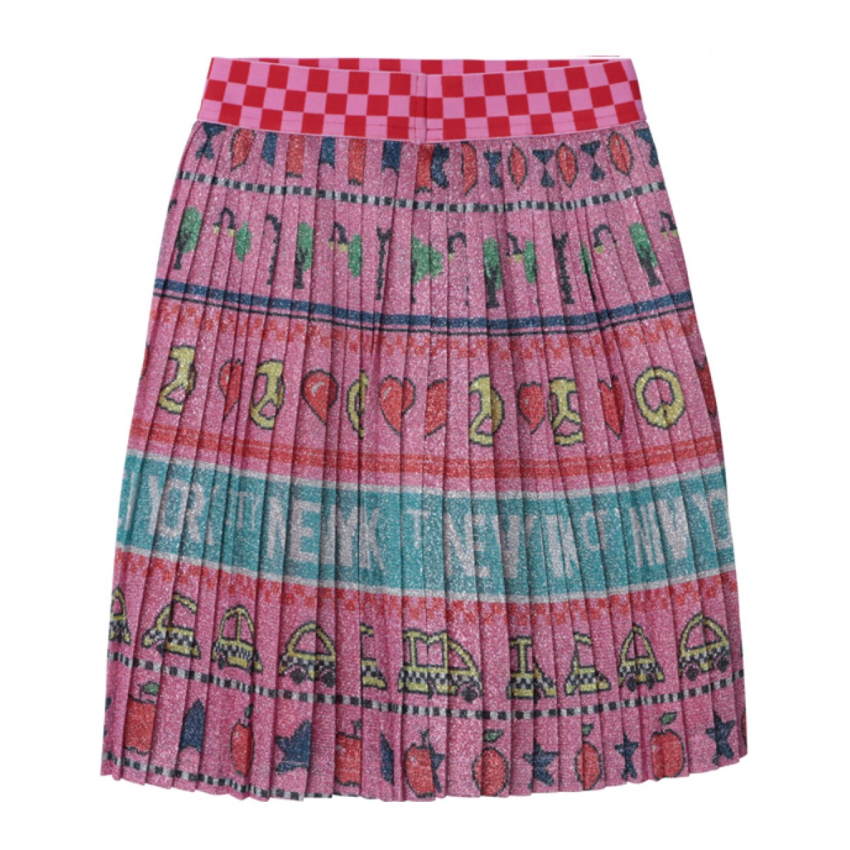Pleated lurex dress