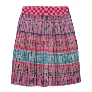 Pleated lurex dress