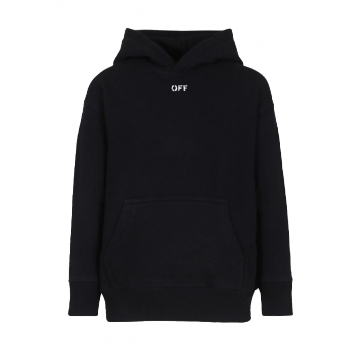 Black logo hoodie