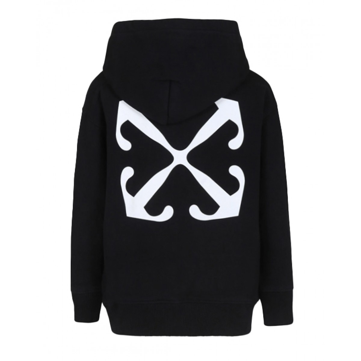 Black logo hoodie