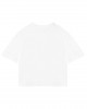 Embroidered voile patch pocket T-shirt