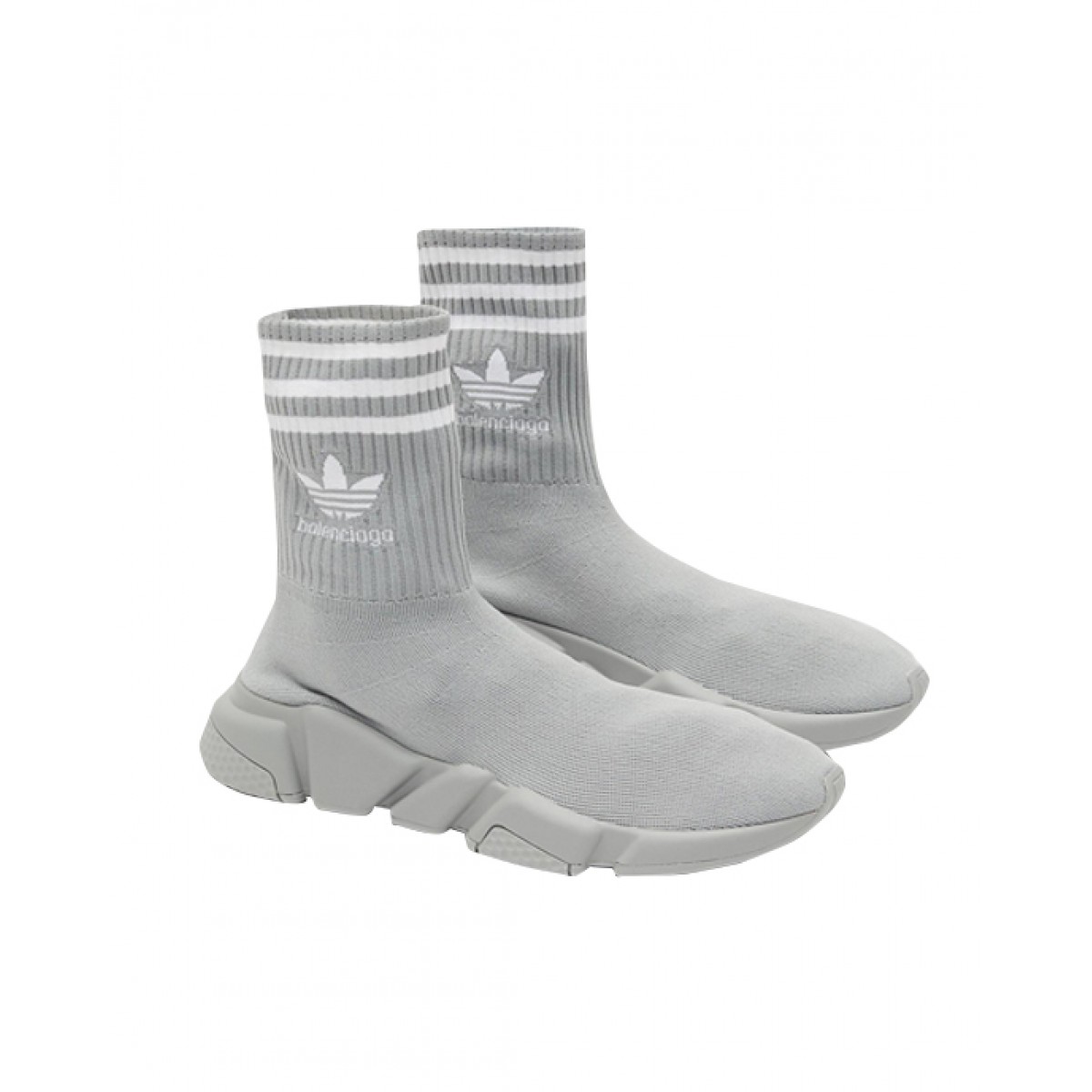 Balenciaga X Adidas speed trainers in grey