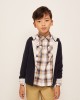 Navy hooded cardigan
