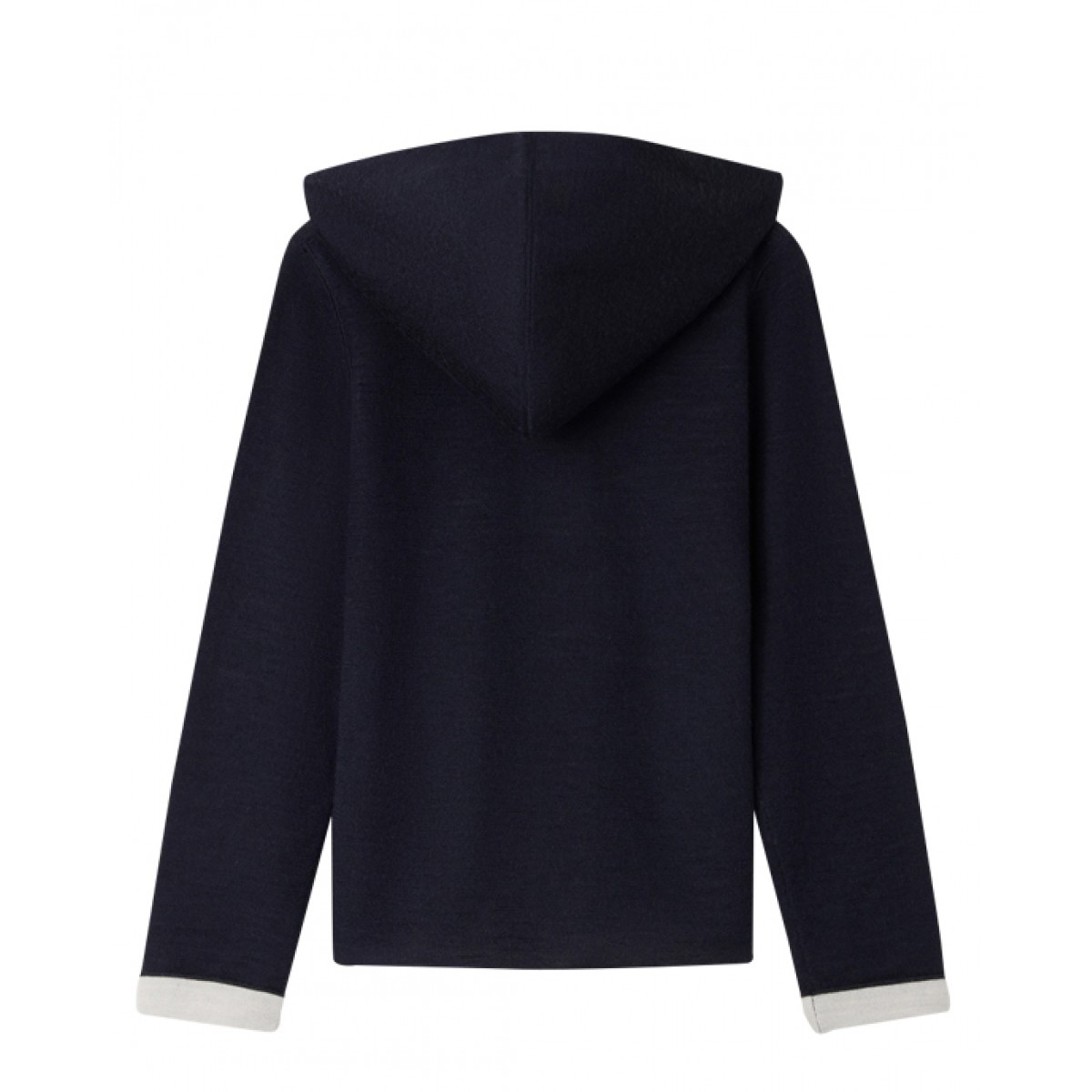 Navy hooded cardigan