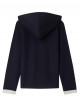 Navy hooded cardigan