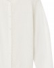 Pointelle-knit cotton cardigan in white