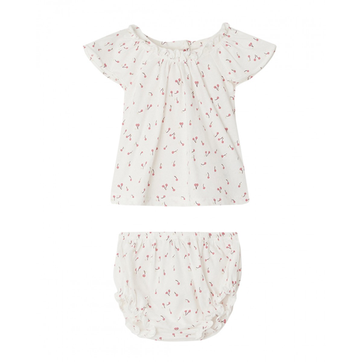 Floral motif baby set