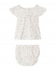 Floral motif baby set