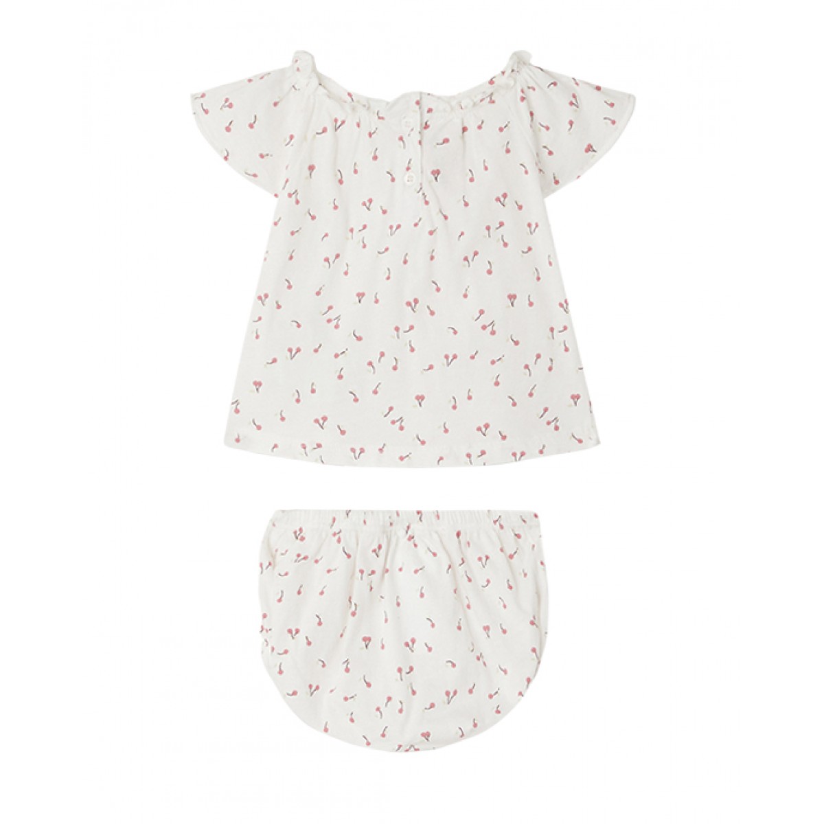 Floral motif baby set