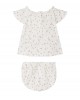 Floral motif baby set