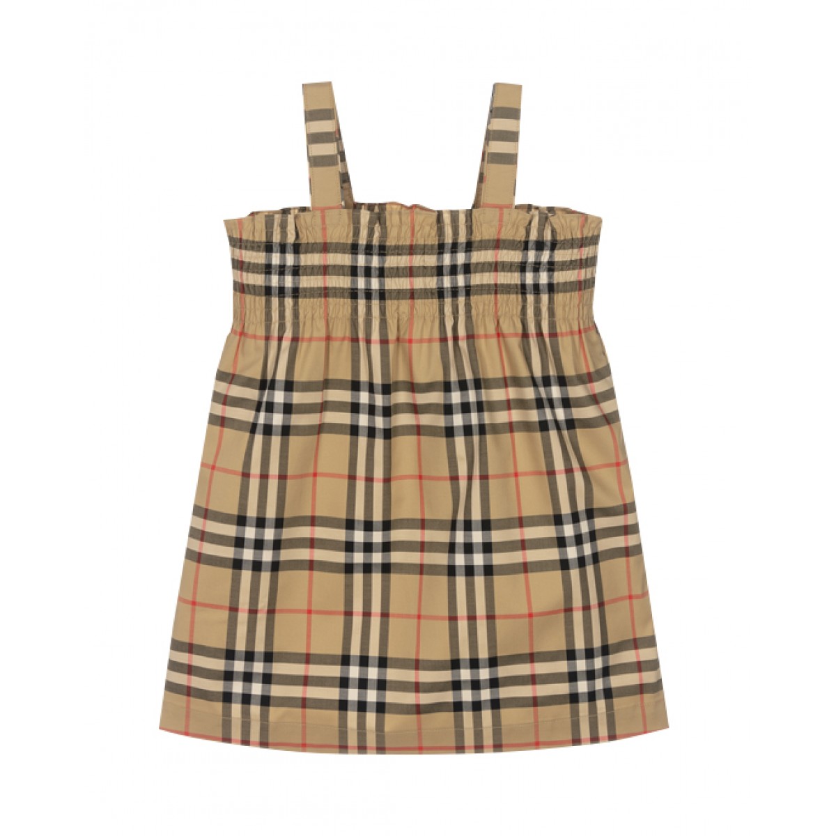 Vintage check cotton dress