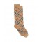 Check cotton blend socks