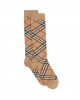 Check cotton blend socks