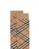 Check cotton blend socks