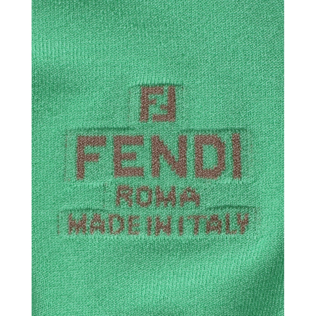 Cropped cardigan in green